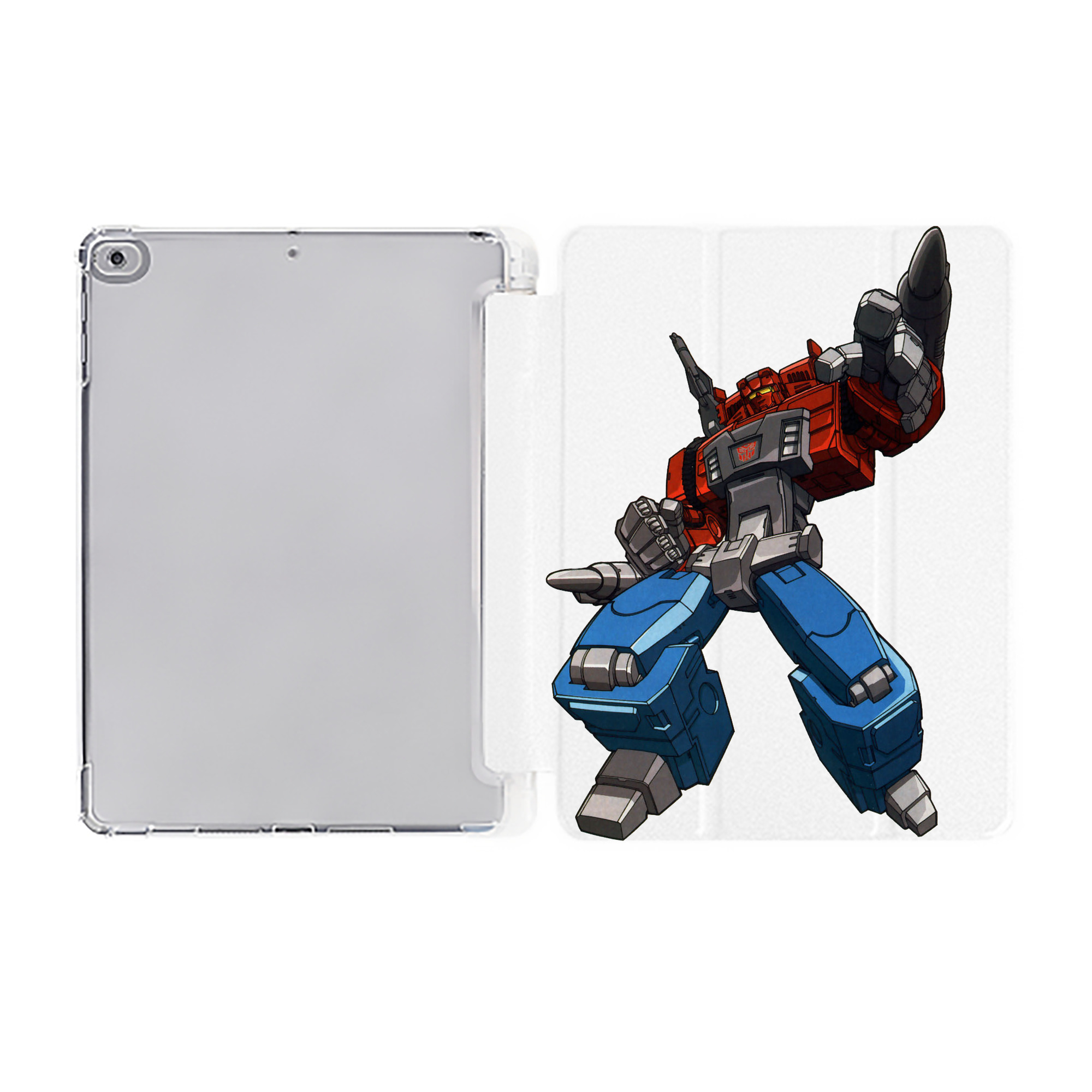 （画像用）  IPad ケース ペン収納付き 三つ折りスタンド PUレザー×シリコン 対応機種9.5/10.5/10.9インチ